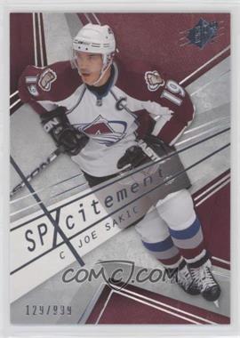 2008-09 SPx - SPXcitement #X29 - Joe Sakic /999