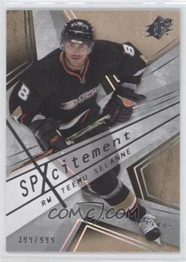 2008-09 SPx - SPXcitement #X63 - Teemu Selanne /999