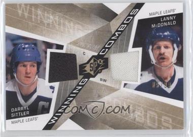 2008-09 SPx - Winning Combos - Spectrum #WC-DL - Darryl Sittler, Lanny McDonald /99