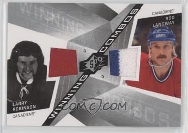 2008-09 SPx - Winning Combos #WC-RL - Larry Robinson, Rod Langway