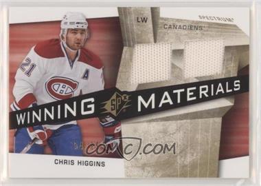 2008-09 SPx - Winning Materials - Spectrum #WM-HG - Chris Higgins /99