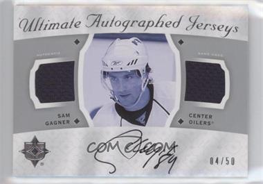 2008-09 Ultimate Collection - Ultimate Autographed Jerseys #AJ-SG - Sam Gagner /50