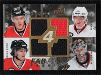 Duncan Keith, Nikolai Khabibulin, Patrick Kane, Jonathan Toews #/100