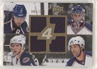 Pascal Leclaire, Michael Peca, Alexandre Picard, Rick Nash #/100