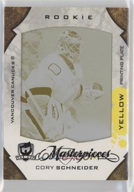 2008-09 Upper Deck Artifacts - [Base] - The Cup Masterpieces Printing Plate Yellow Framed #MAS-272 - Cory Schneider /1