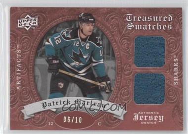 2008-09 Upper Deck Artifacts - Treasured Swatches - Red #TSD-PM - Patrick Marleau /10