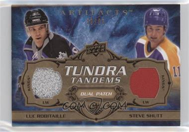 2008-09 Upper Deck Artifacts - Tundra Tandems Dual Jerseys - Copper Patches #TT-RS - Luc Robitaille, Steve Shutt /35 [EX to NM]