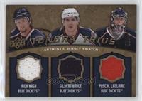 Rick Nash, Gilbert Brule, Pascal Leclaire #/75