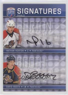 2008-09 Upper Deck Be a Player - Duals Signatures #S2-HB - David Booth, Nathan Horton [EX to NM]