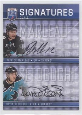 2008-09 Upper Deck Be a Player - Duals Signatures #S2-MS - Patrick Marleau, Devin Setoguchi