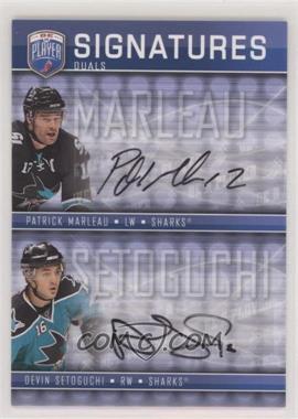 2008-09 Upper Deck Be a Player - Duals Signatures #S2-MS - Patrick Marleau, Devin Setoguchi