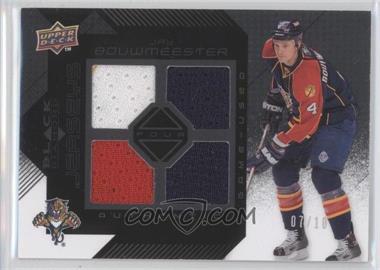 2008-09 Upper Deck Black Diamond - Quad Jerseys - Onyx #BDJ-JB - Jay Bouwmeester /10