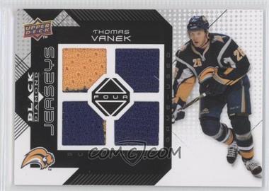 2008-09 Upper Deck Black Diamond - Quad Jerseys #BDJ-TV - Thomas Vanek