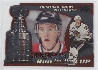 2008-09 Upper Deck Black Diamond - Run for the Cup #CUP8 - Jonathan Toews /100