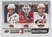 Eric Staal, Cam Ward, Ray Whitney