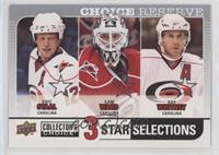 Eric Staal, Cam Ward, Ray Whitney