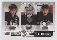 Sidney Crosby, Marc-Andre Fleury, Evgeni Malkin