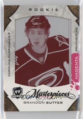 2008-09 Upper Deck Collector's Choice - [Base] - The Cup Masterpieces Printing Plate Magenta Framed #MAS-243 - Brandon Sutter /1