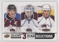 Joe Sakic, Peter Budaj, Paul Stastny