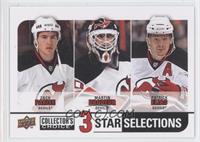 Zach Parise, Martin Brodeur, Patrik Elias