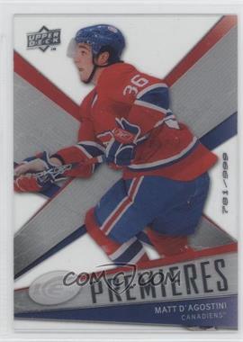 2008-09 Upper Deck Ice - [Base] #125 - Ice Premieres Level 3 - Matt D'Agostini /999