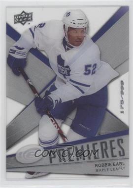 2008-09 Upper Deck Ice - [Base] #126 - Ice Premieres Level 3 - Robbie Earl /999