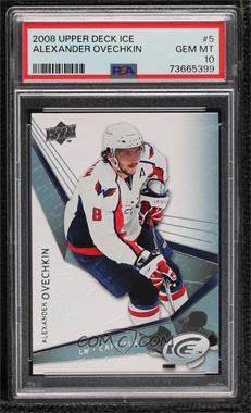 2008-09 Upper Deck Ice - [Base] #5 - Alexander Ovechkin [PSA 10 GEM MT]