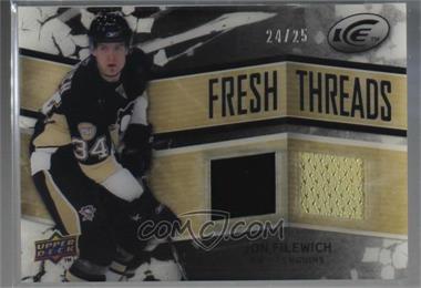 2008-09 Upper Deck Ice - Fresh Threads - PETG Black #FT-JF - Jonathan Filewich /25 [Noted]