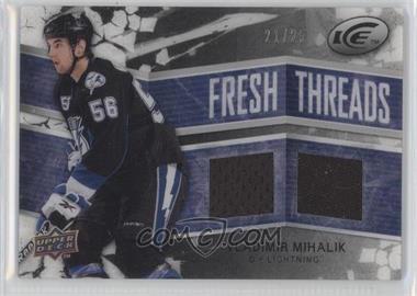 2008-09 Upper Deck Ice - Fresh Threads - PETG Black #FT-VM - Vladimir Mihalik /25