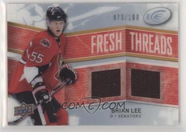 2008-09 Upper Deck Ice - Fresh Threads - PETG #FT-BL - Brian Lee /100