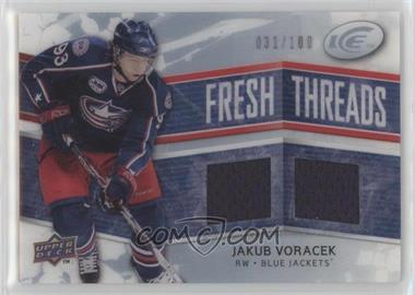 2008-09 Upper Deck Ice - Fresh Threads - PETG #FT-JV - Jakub Voracek /100