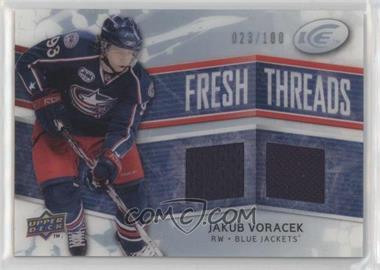 2008-09 Upper Deck Ice - Fresh Threads - PETG #FT-JV - Jakub Voracek /100