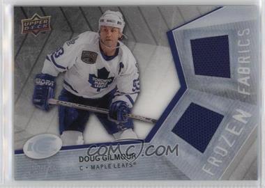 2008-09 Upper Deck Ice - Frozen Fabrics - PETG Black #FF-DG - Doug Gilmour /25