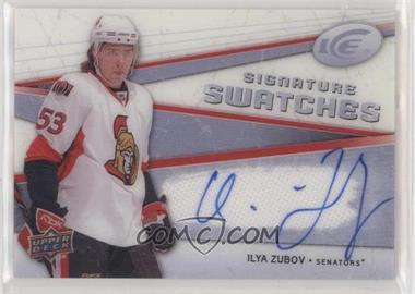 2008-09 Upper Deck Ice - Signature Swatches #SSJ-ZB - Ilya Zubov