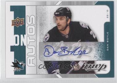 2008-09 Upper Deck MVP - 1 on 1 Autographs #A-BW - Noah Welch, Dan Boyle