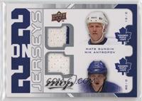 Jason Spezza, Mats Sundin, Dany Heatley, Nik Antropov