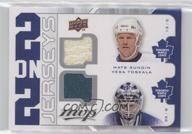 2008-09 Upper Deck MVP - 2 on 2 Jerseys #J2-STMA - Mats Sundin, Vesa Toskala, Maxim Afinogenov, Ryan Miller