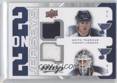 2008-09 Upper Deck MVP - 2 on 2 Jerseys #J2-TLLN - Manny Legace, Keith Tkachuk, Rick Nash, Pascal Leclaire