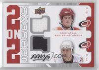 Justin Williams, Cam Ward, Eric Staal, Rod Brind'Amour