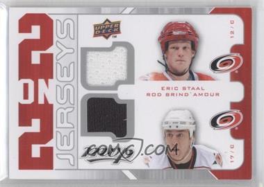 2008-09 Upper Deck MVP - 2 on 2 Jerseys #J2-WBSW - Justin Williams, Cam Ward, Eric Staal, Rod Brind'Amour