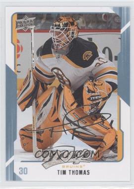 2008-09 Upper Deck MVP - [Base] #26 - Tim Thomas