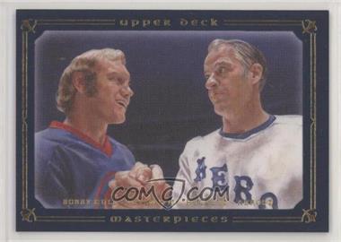 2008-09 Upper Deck Masterpieces - [Base] - Blue Framed #28 - Bobby Hull, Gordie Howe /50