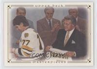 Ray Bourque (Phil Esposito Holding His Jersey)