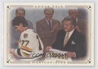 Ray Bourque (Phil Esposito Holding His Jersey)