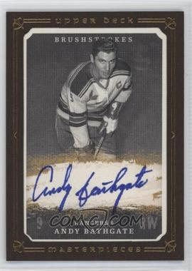 2008-09 Upper Deck Masterpieces - Brushstrokes - Brown Border #MB-AB - Andy Bathgate