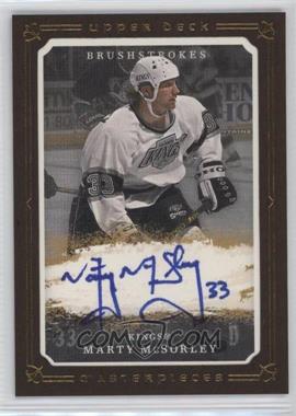 2008-09 Upper Deck Masterpieces - Brushstrokes - Brown Border #MB-MM - Marty McSorley