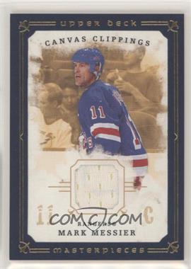 2008-09 Upper Deck Masterpieces - Canvas Clippings - Blue Border #CC-MM2 - Mark Messier /50
