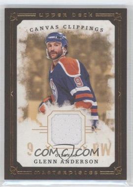 2008-09 Upper Deck Masterpieces - Canvas Clippings - Brown Border #CC-GA2 - Glenn Anderson