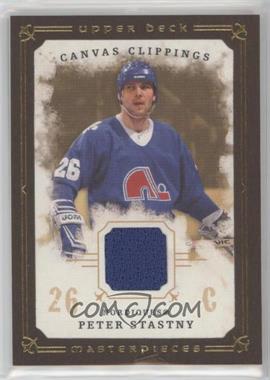 2008-09 Upper Deck Masterpieces - Canvas Clippings - Brown Border #CC-PS - Peter Stastny