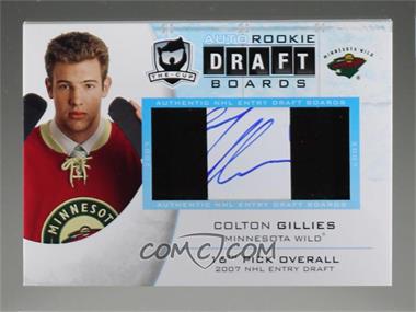 2008-09 Upper Deck The Cup - Auto Rookie Draft Boards #DB-CG - Colton Gillies /25